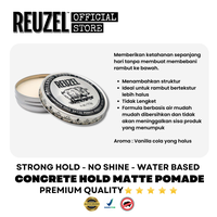 Gambar REUZEL CONCRETE MATTE POMADE - STRONG HOLD / NO SHINE / WATER BASED dari REUZEL OFFICIAL STORE Jakarta Utara 4 Tokopedia