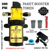 Gambar paket pompa booster khusus toren - sinleader 100psi otomatis cut off dari ArtmanCorp Kab. Bogor 2 Tokopedia