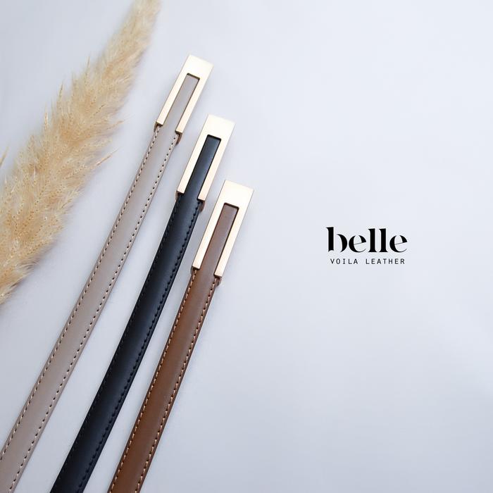 Gambar Ikat Pinggang Wanita Kulit Asli Slim Voila Belle dari Voila Leather Kota Administrasi Jakarta Pusat Tokopedia