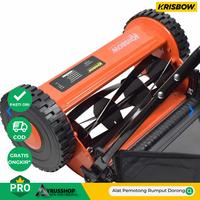 Gambar Alat Pemotong Rumput Manual Dorong 38cm/Lawn Mower/Krisbow dari Ayrusshop Toko Perkakas Kota Surabaya 2 Tokopedia