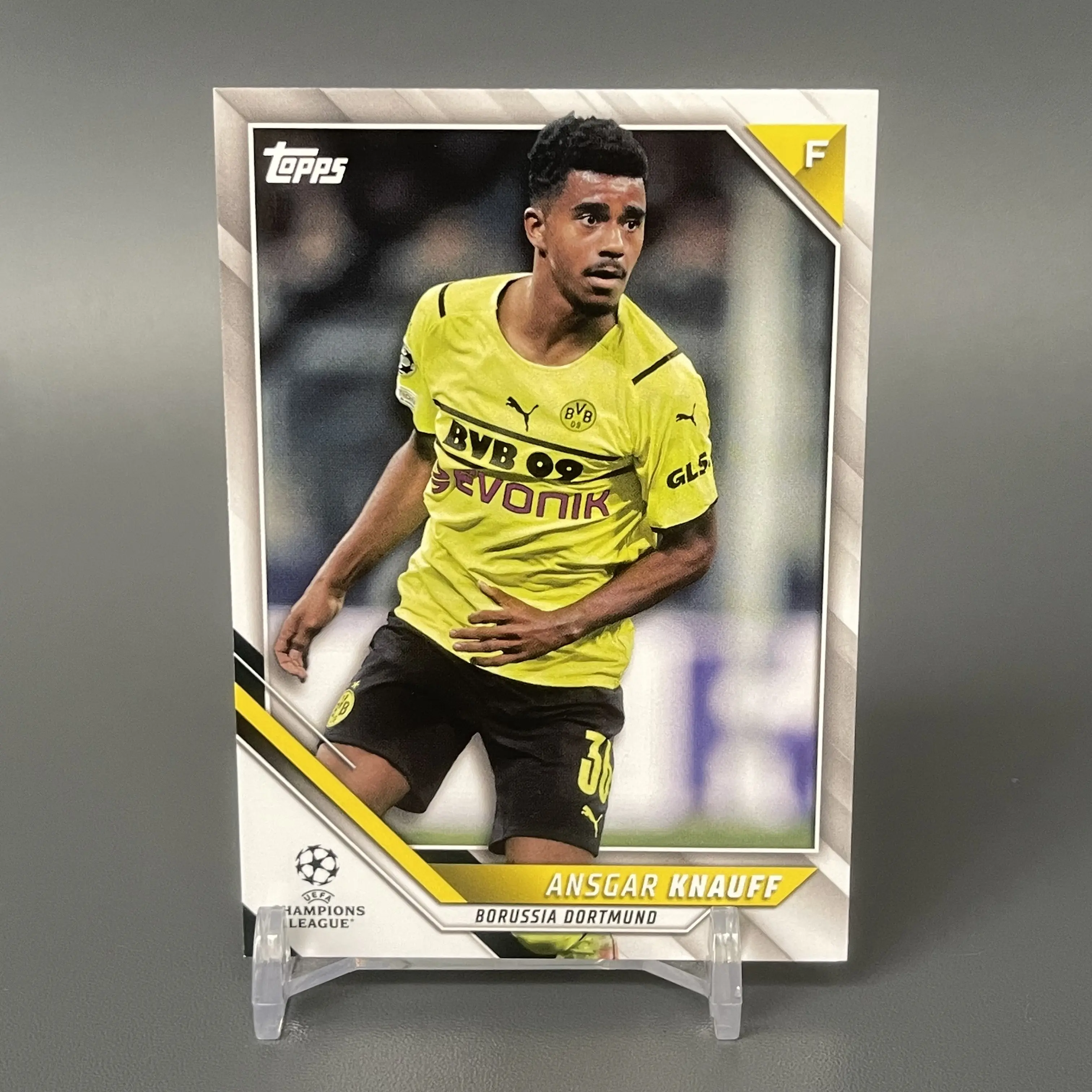 Kartu Bola Topps Paper Base Ansgar Knauff Borussia Dortmund