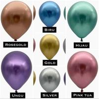 Gambar ( Per Pcs ) Balon Latex Metalik / Balloon Latex Metalik Chroom 12inch dari Grosir Laris Jakarta Timur 1 Tokopedia