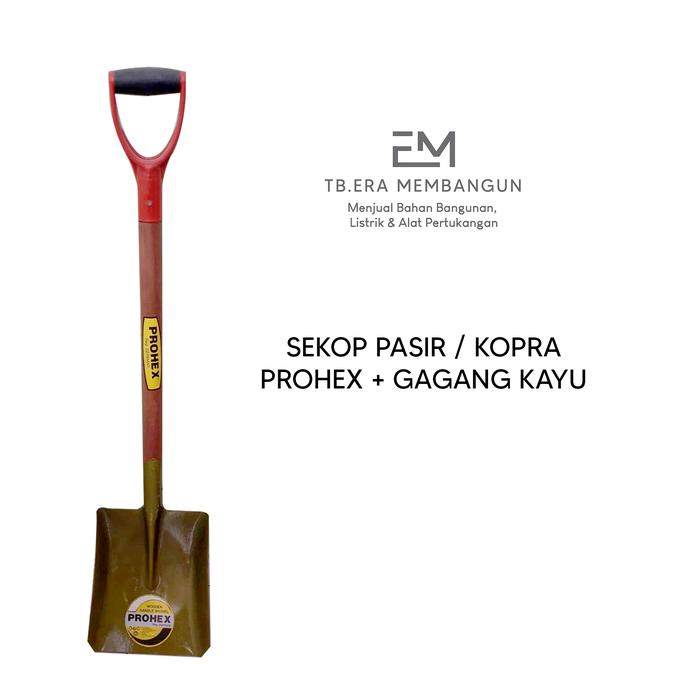 Gambar Sekop Pasir / Kopra / Sekop Perkebunan PROHEX + Gagang Kayu dari shoppaloca Kota Manado Tokopedia