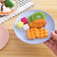 Gambar PM1 Piring Plastik Kecil Wheat Straw Plate 1 Set Isi 4 Jerami dari anabelle.shop Kota Surabaya 4 Tokopedia