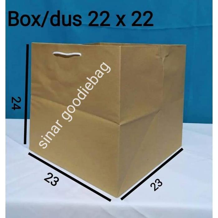 Gambar Paper Box Nasi/Snack 22 x 22 isi 12pcs kotak nasi tas besek isi 12pcs dari sinar goodiebag Kota Administrasi Jakarta Barat Tokopedia