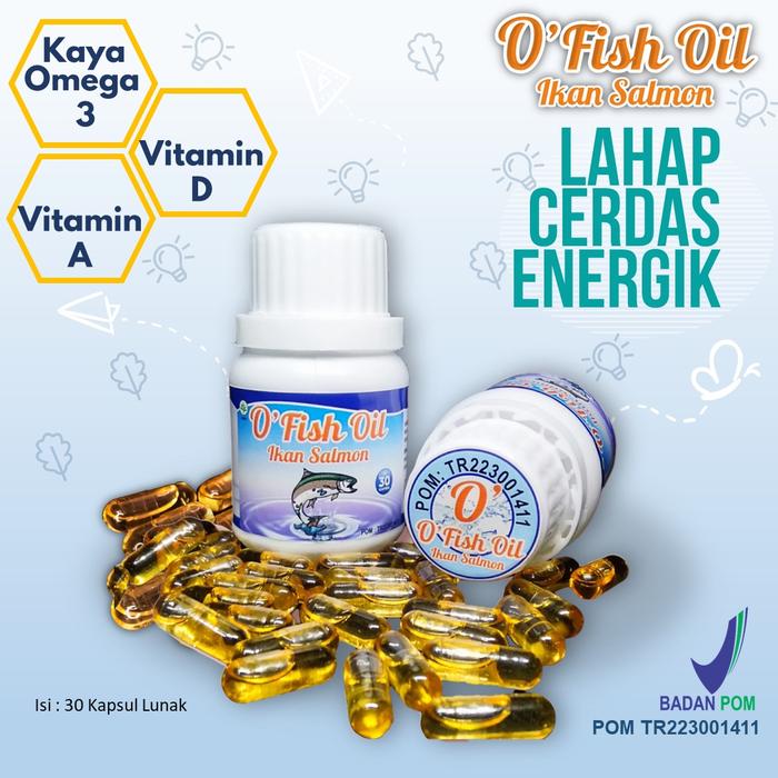 Gambar Minyak Ikan Salmon O Fish Oil Penambah Nafsu Makan Omega 3 dari Jamur Lingzhi Kab. Purworejo Tokopedia