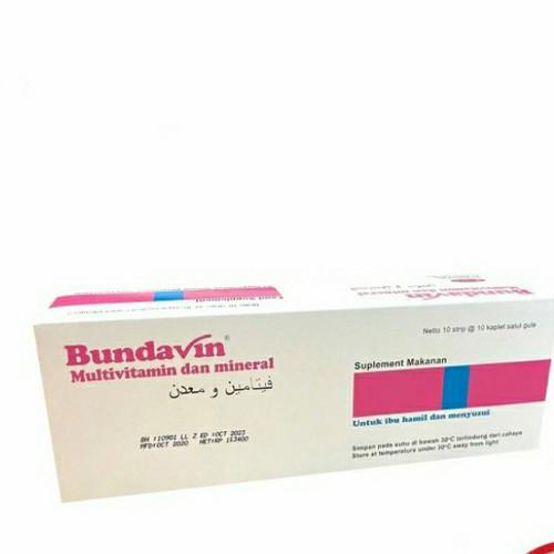 Gambar Bundavin box isi 100 kaplet Suplemen Ibu Hamil, menyusui & melahirkan dari Apotek Azmi 1 Kab. Bandung Tokopedia