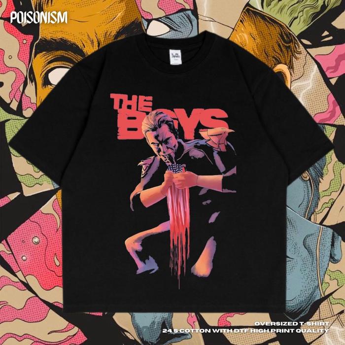 Gambar Kaos The Boys|oversized t-shirt|hitam|kaos film|vintage tee|atasan dari WEAR OVZTEE Kab. Bandung Tokopedia