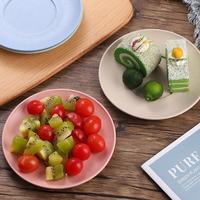 Gambar PM1 Piring Plastik Kecil Wheat Straw Plate 1 Set Isi 4 Jerami dari anabelle.shop Kota Surabaya 3 Tokopedia