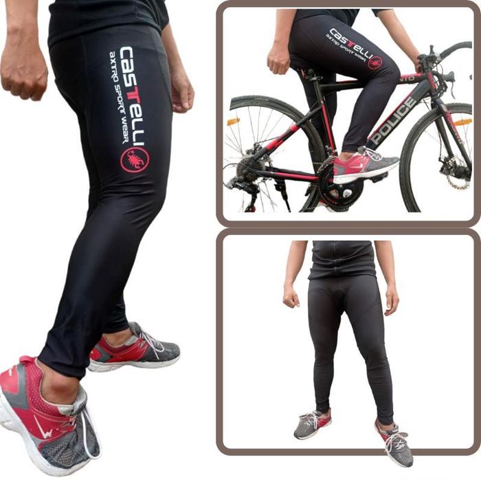 Gambar Celana Sepeda Roadbike Panjang Unisex Castelli Celana pading ketat dari central sport indonesia Kota Administrasi Jakarta Selatan Tokopedia