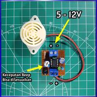 Gambar Modul Astable NE555 + Buzzer Besar dari TRIK ID Elektronika Kota Bekasi 3 Tokopedia