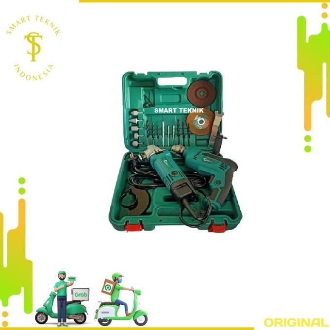 Gambar GERINDA DAN BOR - PAKET PERTUKANGAN - POWER TOOLS - MESIN BOR -GERINDA dari Singe Stored Kota Surabaya Tokopedia