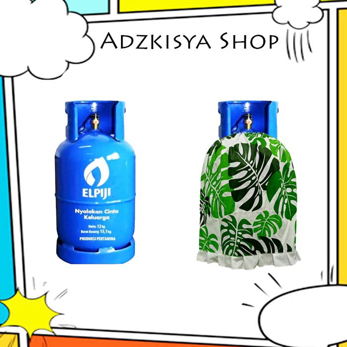 Gambar sarung tabung gas cover tabung gas elpiji 12 kg dari AdzkisyaShop Kota Tangerang Selatan Tokopedia