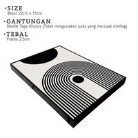 Gambar Frame Blok Design Hiasan Dinding Kamar Aeshetic Mid Century Minimalis dari Rofshop2 Kab. Bekasi 2 Tokopedia