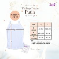 Gambar Zebe Tanktop Dalam Putih (3 pcs, Usia 6-11 tahun) dari Zebewearofficial Kota Administrasi Jakarta Utara 2 Tokopedia