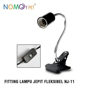Nomoy Fitting Jepit Fleksibel Flexible Leher Lampu UVA UVB Reptil