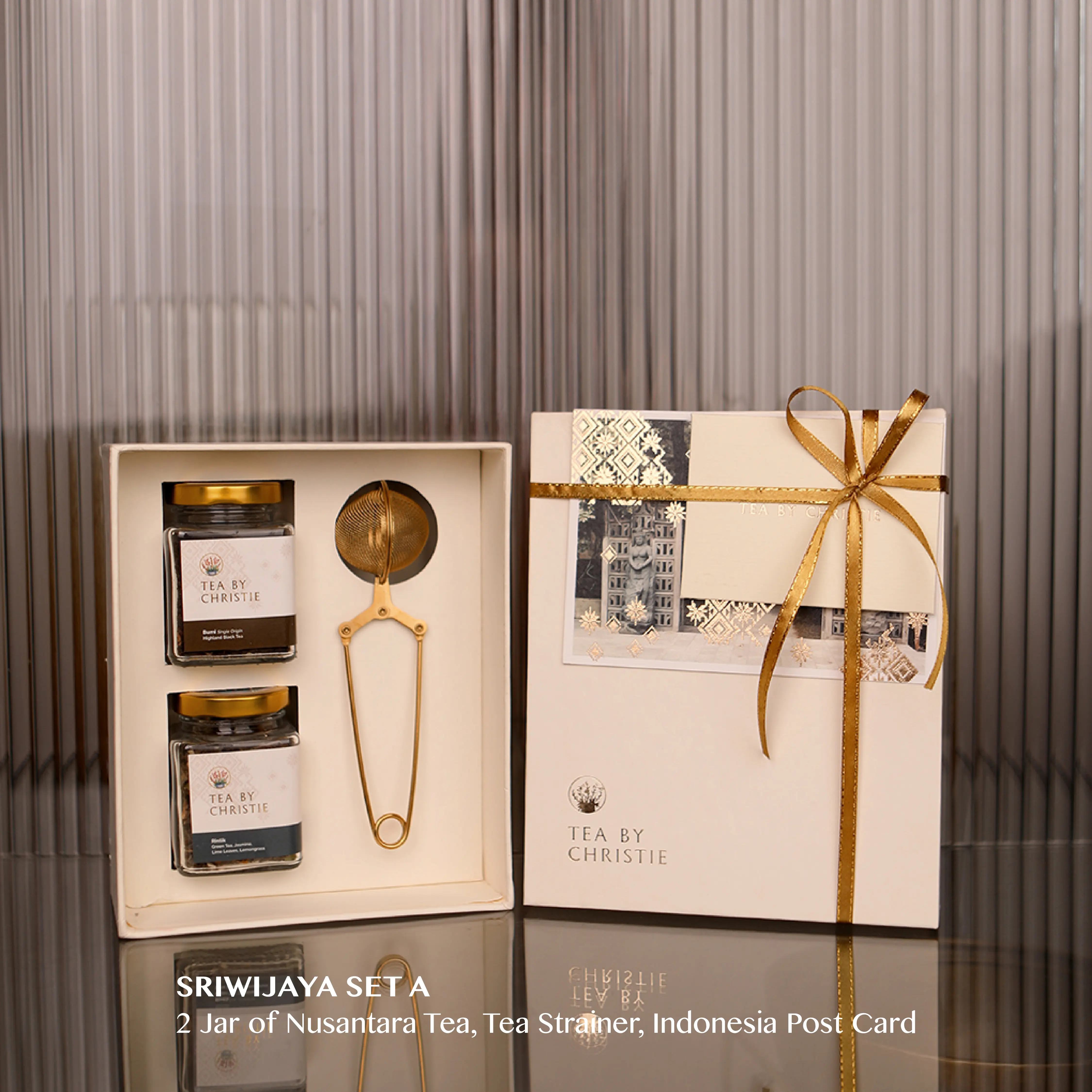 NUSANTARA TEA - Sriwijaya Set with Tea Strainer