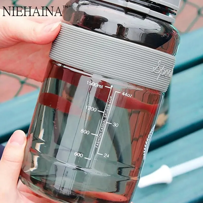 NHN Tumber 2L Botol Minum Sedotan 2000ML Gym Fitnes BPA Free 3