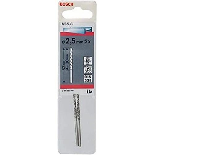 Gambar Bosch Mata Bor HSS-G 2.5 MM ( 2 Pcs/Pack ) dari Drill&Co Kota Administrasi Jakarta Barat Tokopedia