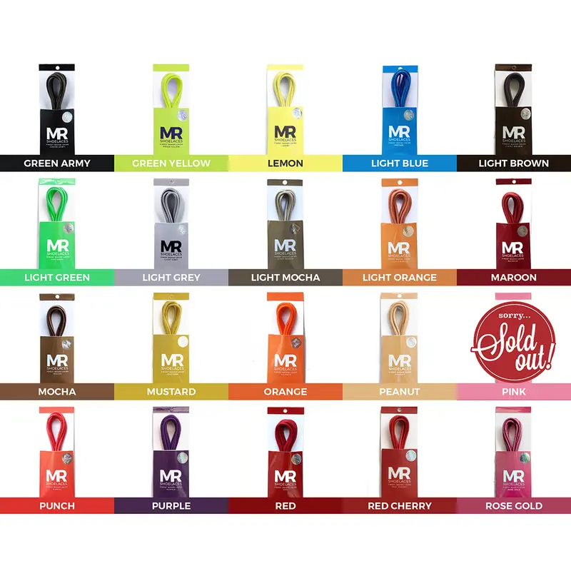 Tali Sepatu Bahan Lilin Panjang 100cm (Round Waxed Shoelaces) 3