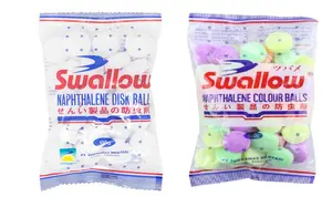 Kamper Swallow Naphthalene Disk Ball Putih/Warna-Kamper Kapur Barus