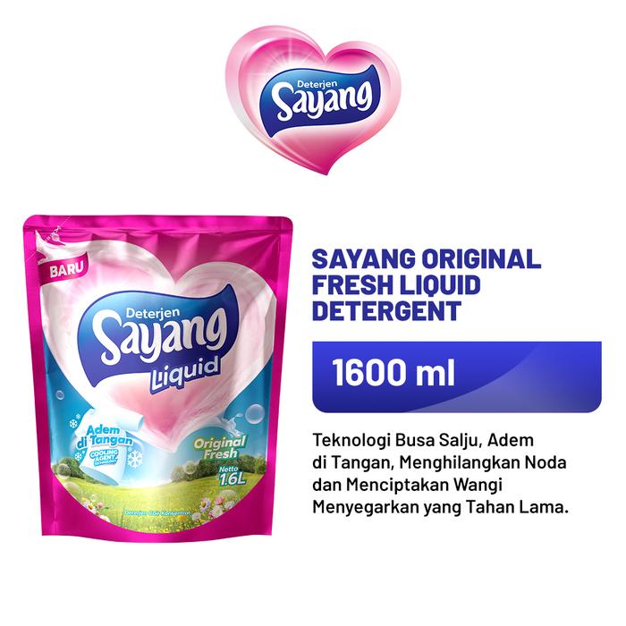 Gambar Sayang Original Fresh Liquid Detergent 1600 ML dari Kapal Api Store Kota Administrasi Jakarta Barat Tokopedia