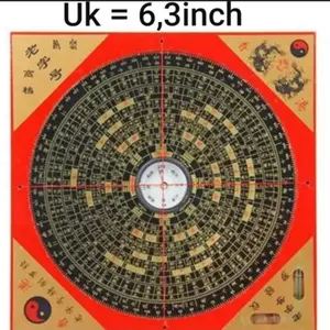 kompas fengshui lo pan yin yang ba gua pat kua 6.5 inch