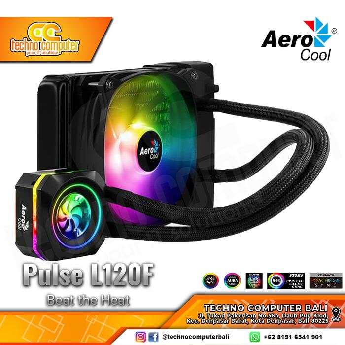 Gambar CPU Cooler AEROCOOL PULSE L120F RGB - 120mm AIO Liquid Cooler dari Techno Computer Bali Kota Denpasar Tokopedia