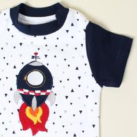 Gambar BANANA Segitiga Jumper Bayi Laki - Laki Bordir Roket - Biru, XS dari BANANA Official Store Kota Administrasi Jakarta Timur 3 Tokopedia