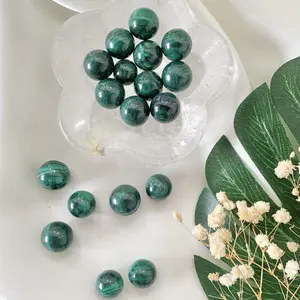 Malachite Mini Sphere - Healing Crystal - Wealth, Luck, Protection