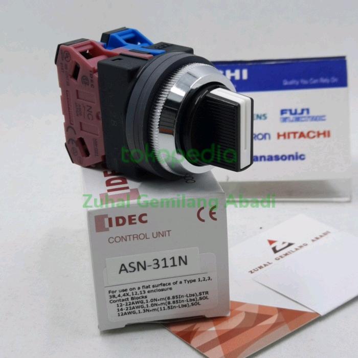 Jual ASN311, (on-off-on) (1NO1NC)SELECTOR SWITCH, IDEC - Jakarta Barat ...