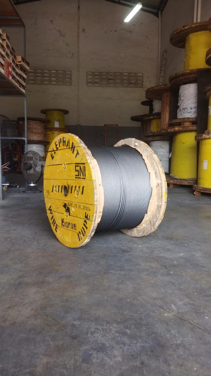 Jual Wire Rope Dia 14 mm 6x36 (WS)+IWRC Ungalvanized RHRL Kiswire ...