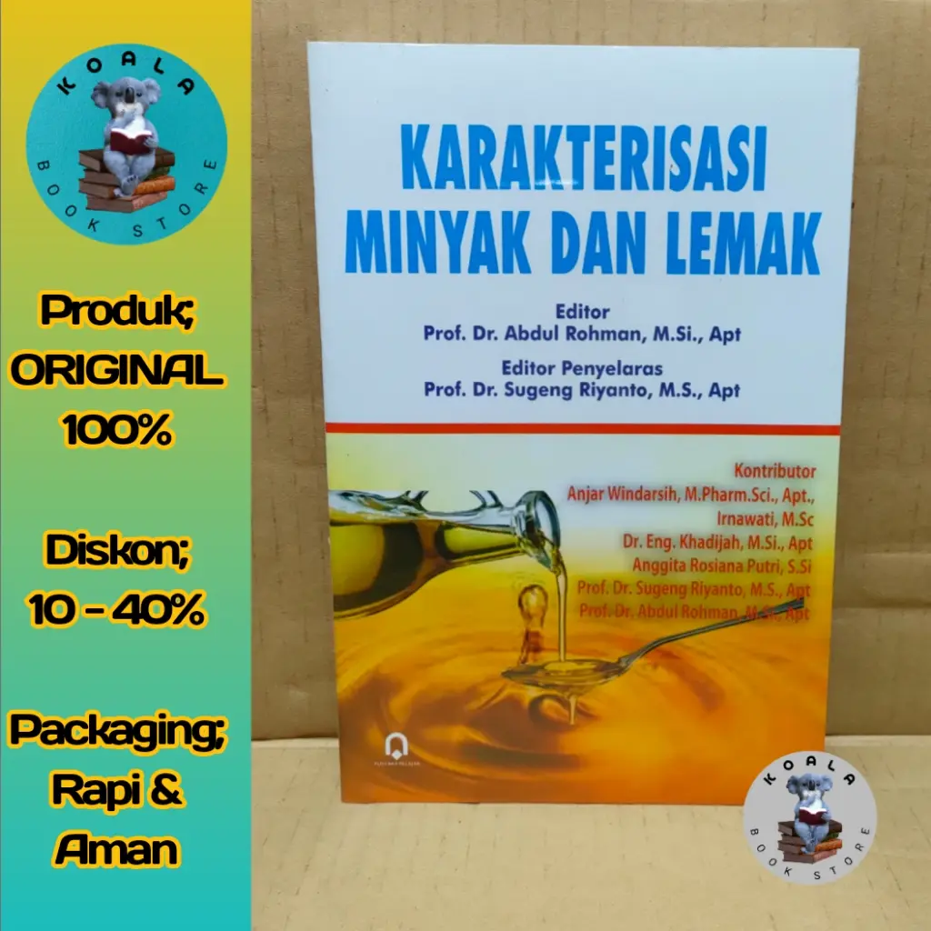 Buku KARAKTERISASI MINYAK DAN LEMAK prof. Abdul Rahman