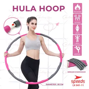 SPEEDS Hula Hoop Alat Fitness Olahraga Hulahup Bongkar Pasang 041-11