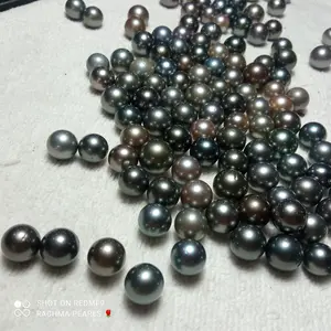 Loose pearls mutiara air laut hitam tahiti grade AA asli lombok