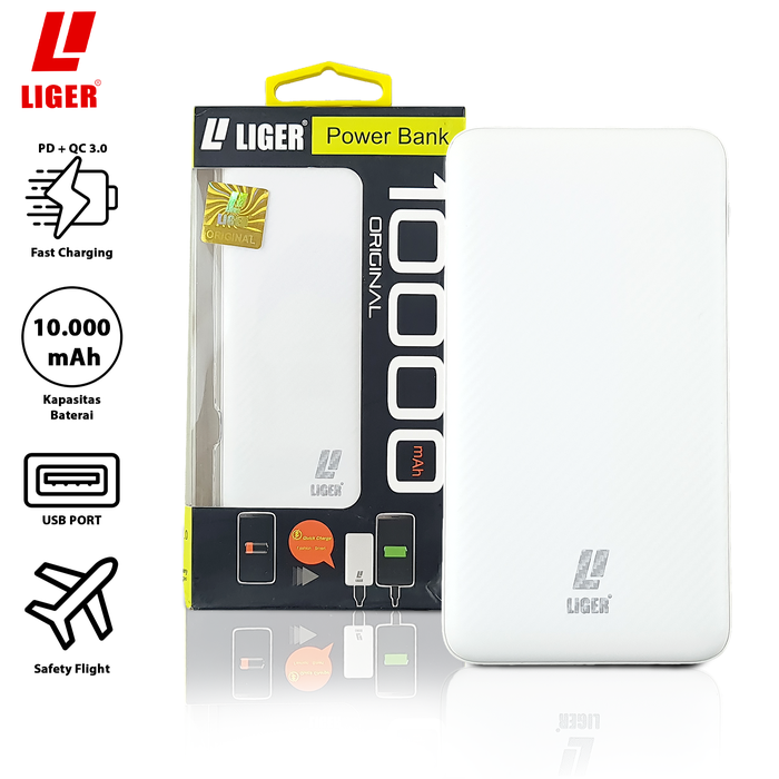 Gambar LIGER Power Bank L-108 dari LIGER OFFICIAL STORE Kota Administrasi Jakarta Pusat Tokopedia