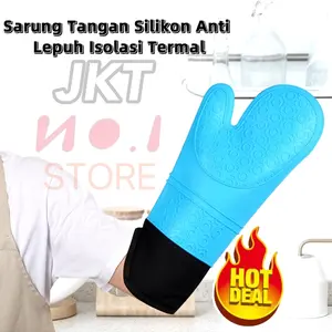 Sarung Tangan Baking Oven Tahan Panas Anti Slip BBQ Tebal
