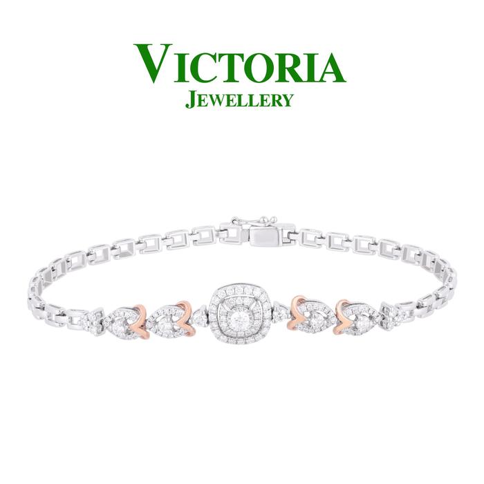 Gambar Gelang Rantai Berlian VBE598637 Victoria Jewellery dari Victoria Jewellery Online Kota Administrasi Jakarta Selatan Tokopedia