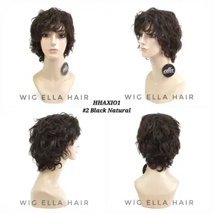 Wig Asli ella HHAXIO1 Black Natural