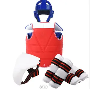 Paket Taekwondo Body Protector Taekwondo Helm Pelindung Vital Dekker A