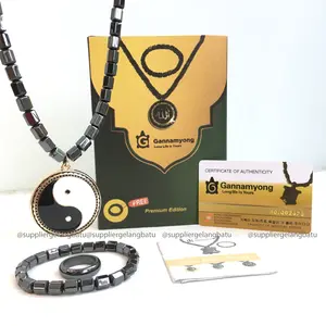 GANNAMYONG PREMIUM Tai Chi Yin Yang kalung CINCIN biomagnetic tormalin