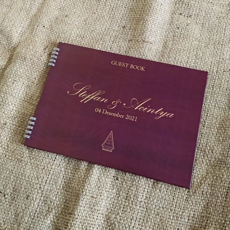 buku tamu undangan hardcover guest book pernikahan DSS 03 0