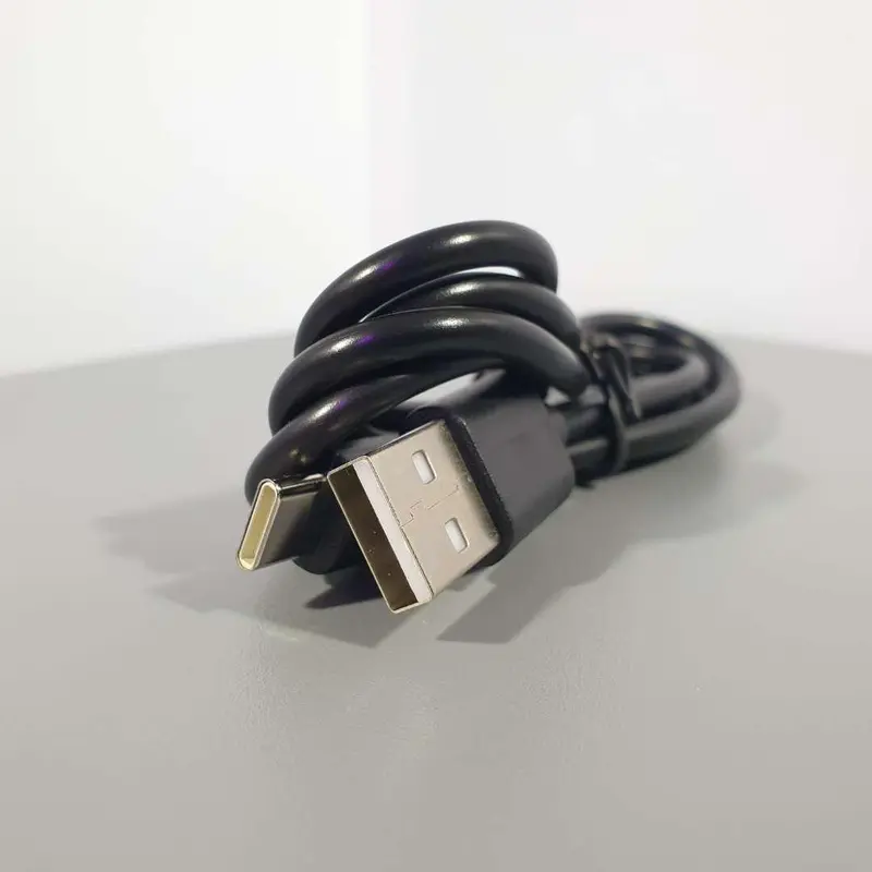 Kabel Cas USB Charger Type C Fast Charging 2 A Hitam 100 cm Black Cable 3