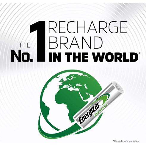 Baterai Energizer Recharge Isi Ulang AAA/ A3 700 mAh + Charger Lcd 4
