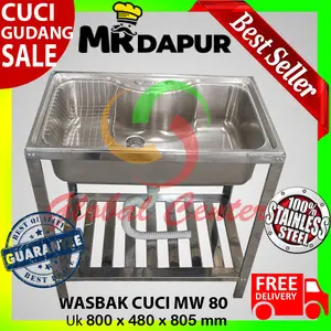 WASBAK DAPUR STAINLESS MRDAPUR MW 80 ORIGINAL