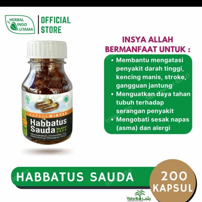 Gambar Habbatussauda oil Habasyi 200 HIU Asli 100% Original - 60 Kapsul dari TERAS HERBAL Solo Kab. Sukoharjo Tokopedia