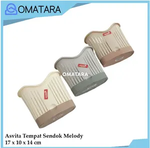 Asvita Tempat Sendok Garpu Sumpit Cutlery Alat Makan Sekat 2 Plastik