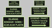 Gambar RAMBU CUSTOM GLOW IN THE DARK 1020 - ACRYLIC dari 471 STICKER Kota Tangerang 3 Tokopedia