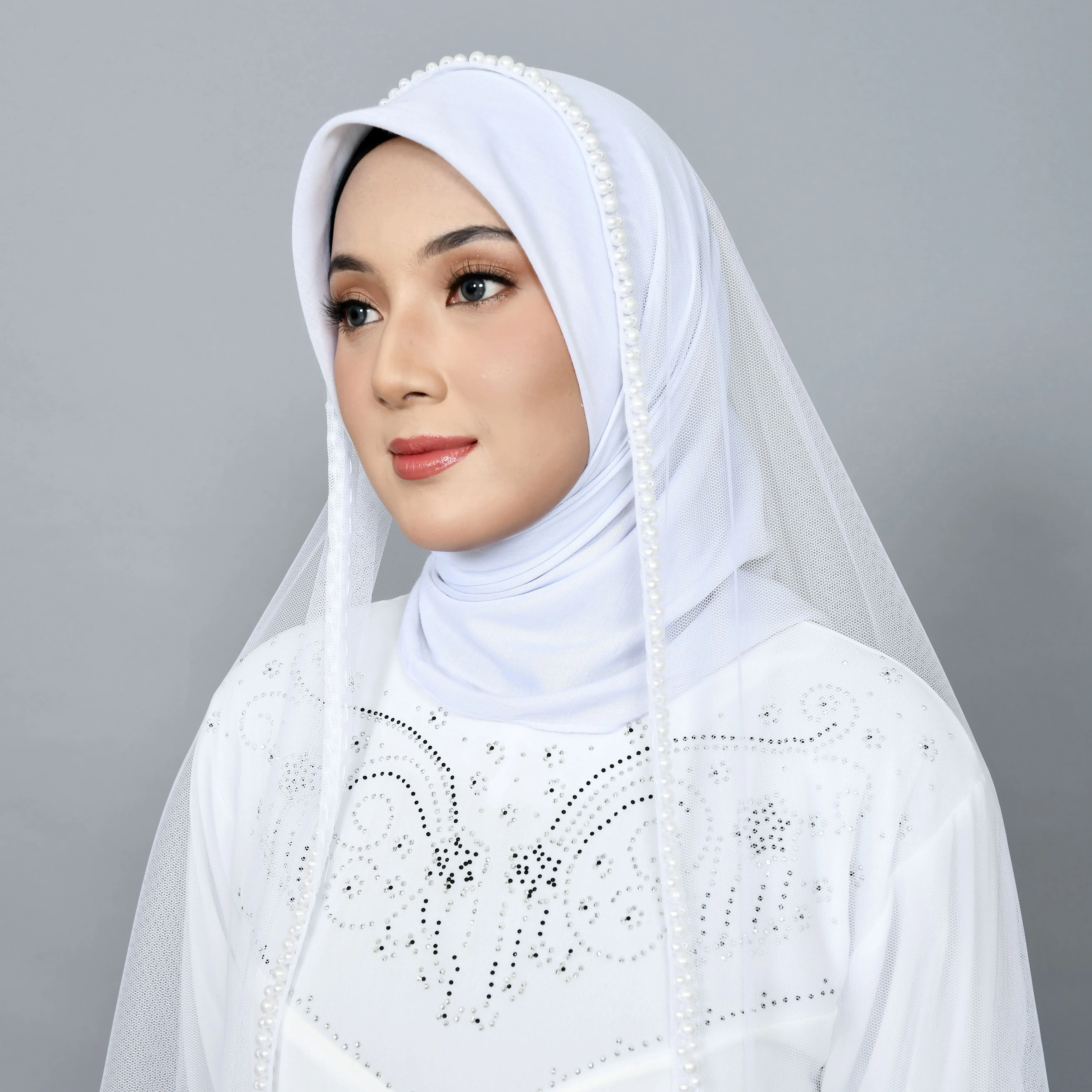 Kerudung Pengantin Mutiara / Slayer Pengantin / Veil Wedding / Slayer