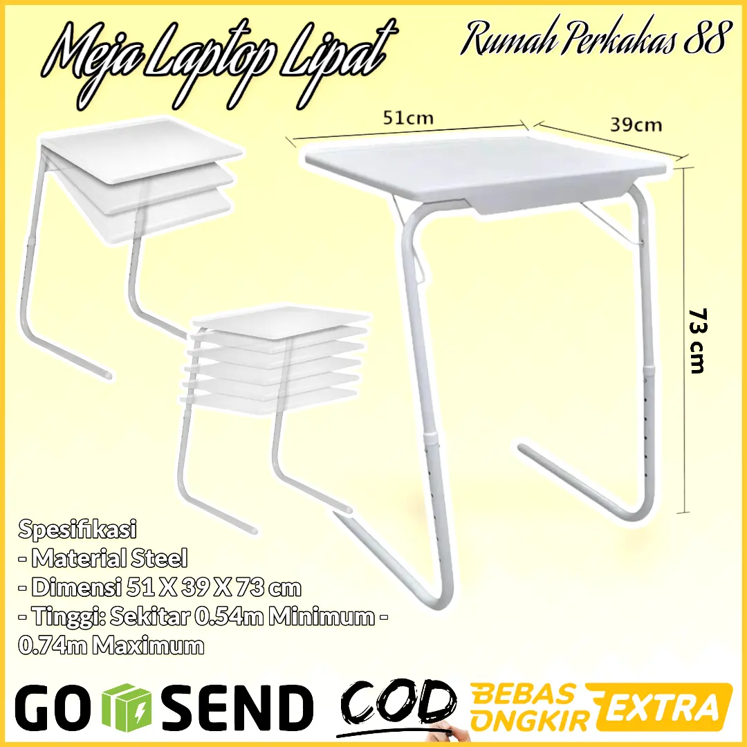 Meja Laptop Lipat Steel Portable Laptop Table Mate II